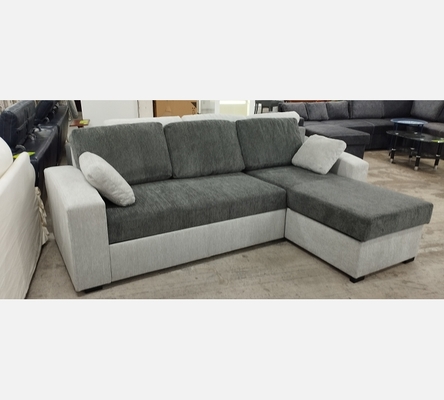 2M Rav15/06 Canapé d'angle Aramis tissu GF/GC, convertible, réversible, coffre.