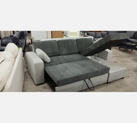 2M Rav15/06 Canapé d'angle Aramis tissu GF/GC, convertible, réversible, coffre.