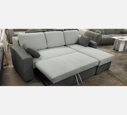 2M Sor01/88 Canapé d'angle Aramis tissu GC/GF, convertible, réversible, coffre.