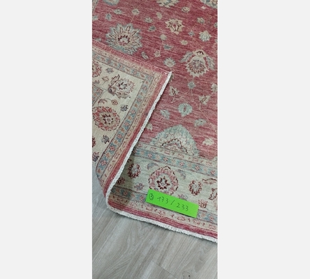 (3) Grand tapis oriental teintes rouge clair. 173/233 cm. Récemment nettoyé