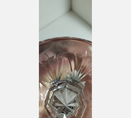 Aiguière avec bouchon en cristal Saint Louis.