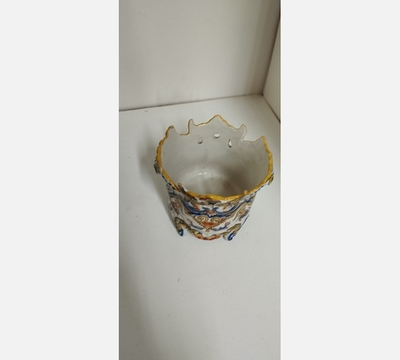 Ancien petit cache pot céramique Rouen