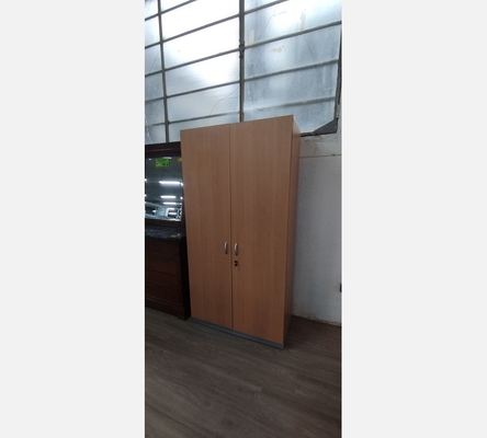 Armoire 2 portes en bois/métal avec clé