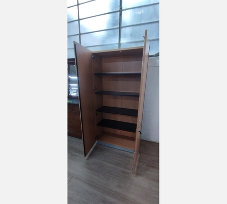 Armoire 2 portes en bois/métal avec clé