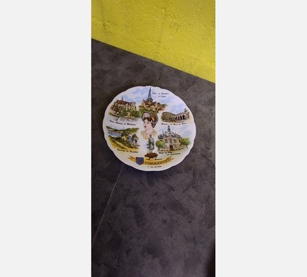 Assiette décorative commentry