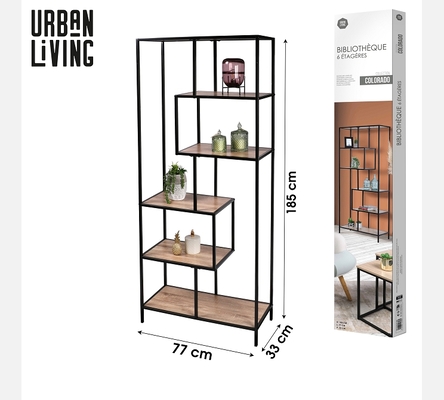 Bibliothèque Colorado, 6 étagères.