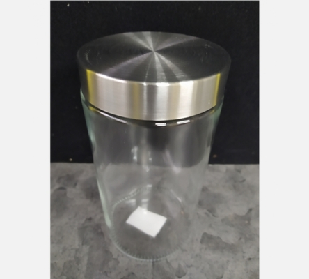 Bocal en verre et couvercle en alu. 1600mL.