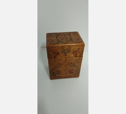 Boite ancienne en bois et marqueterie. A restaurer.