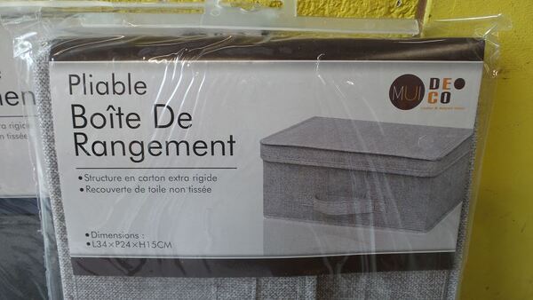 Boite de rangement en toile non tissée. 34/24/15cm