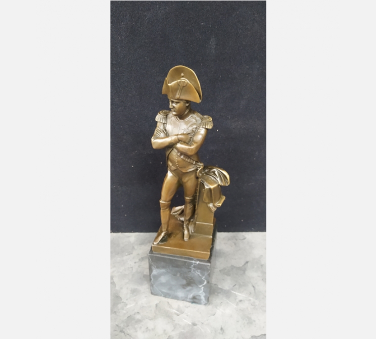 Bronze NAPOLEON H 31cm sur socle marbre.