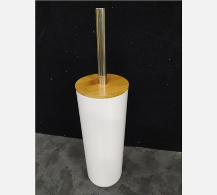 Brosse WC blanc/bambou.