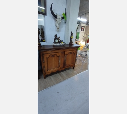 Buffet 2 portes en chêne avec clé