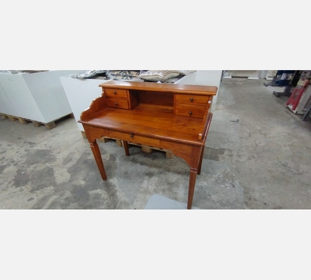 Bureau en acajou 5 tiroirs.