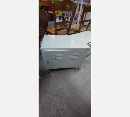 Caisson 1 porte à roulettes en métal  avec clé