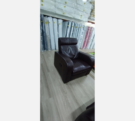 Canape en cuir 3 places avec 1 fauteuil relax manuel 'Cuir Center'