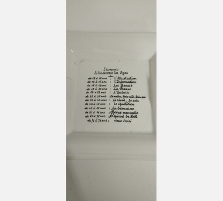 Cendrier humouristique en porcelaine de Limoges