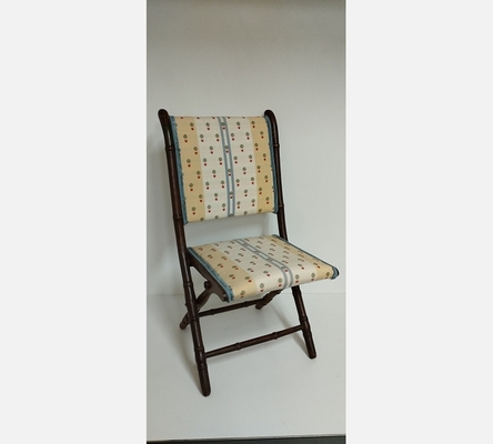 Chaise début XX ème en bois style bambou.