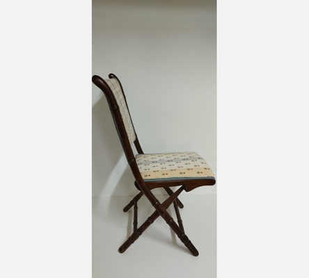 Chaise début XX ème en bois style bambou.