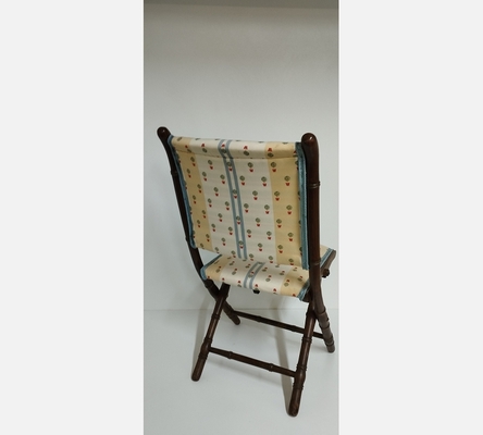 Chaise début XX ème en bois style bambou.