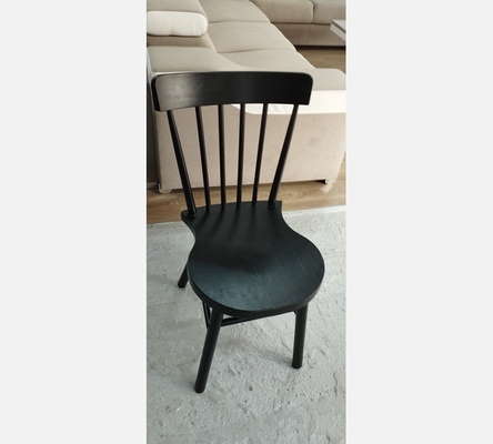 Chaise  Norraryd en bois noir.