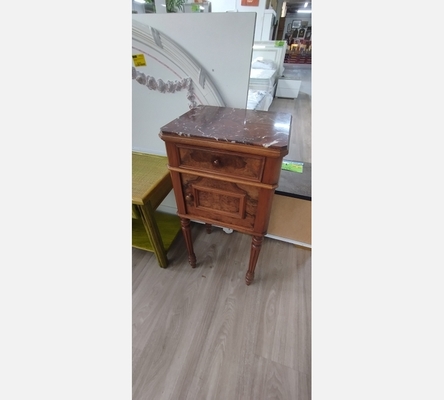 Chevet 1 porte 1 tiroir avec marbre