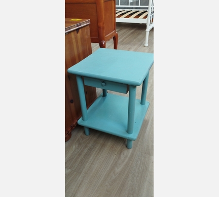 Chevet 1 tiroir bleu