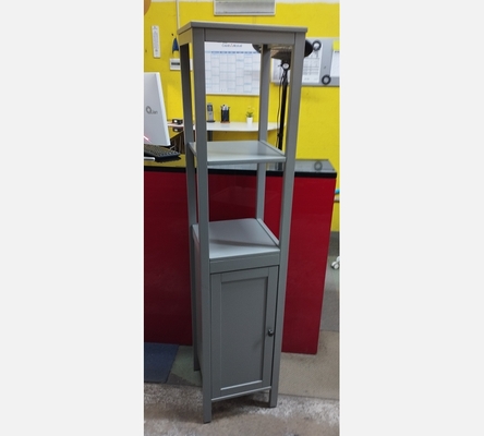Colonne de salle de bain grise 1 porte.