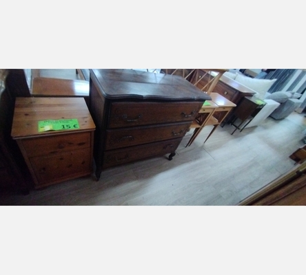 Commode 3 tiroirs rustique