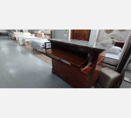 Commode secrétaire 5 tiroirs Louis Philippe.