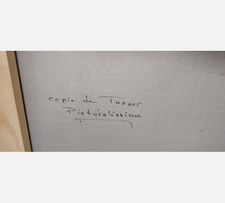 Copie de peinture de William Turner Fighting Temeraire