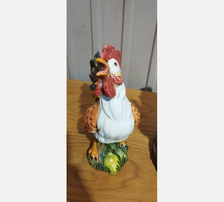 Coq en céramique