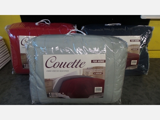 Couette blanche ou couleurs 240/220 cm. 2 personnes.
