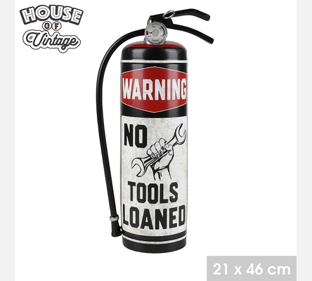DECORATION MURALE EXTINCTEUR NO TOOLS EN METAL 21XH46CM