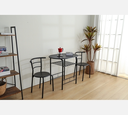 Ensemble Carry table et 2 chaises, noir.