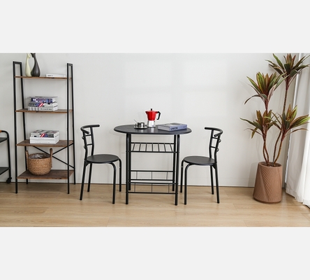 Ensemble Carry table et 2 chaises, noir.