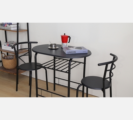 Ensemble Carry table et 2 chaises, noir.