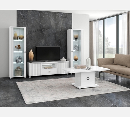 Ensemble Elite 2 vitrines 1 porte + meuble TV.
