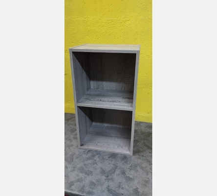 Etagère 2 niveaux couleur grise.