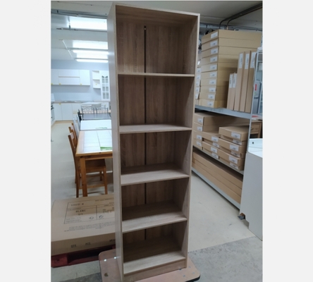 Etagère 5 niveaux teinte chêne griffé.