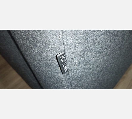 Grand canapé 3 places convertible en feutre gris SoftLine. Made in Denmark.