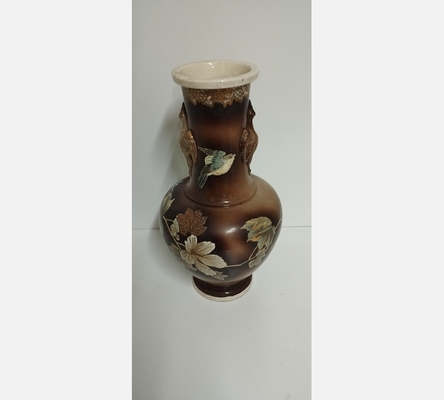 Grand vase marron