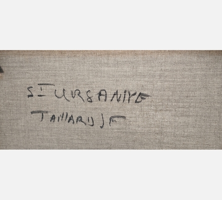 Grande peinture de pont au village de JF Taillard.