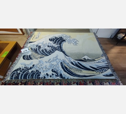 Grande tapisserie Hokusai Japan La grande vague de Kanagawa devant le Mont Fuji