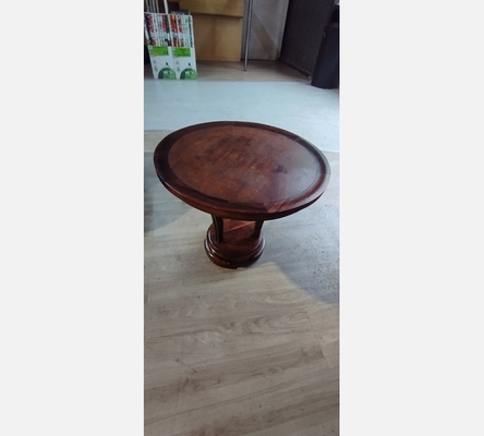 Guéridon art déco en acajou.