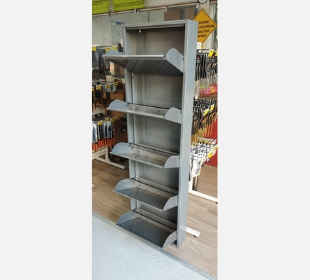 Haut meuble à chaussures, 5 portes, tout en métal