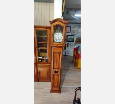 Horloge Comtoise Converset ' caisse en merisier massif.'