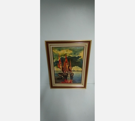 Huile marine sur bois