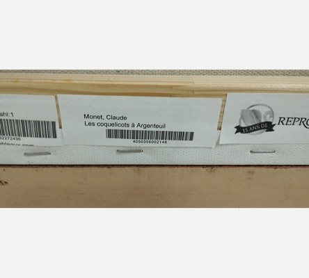 Impression sur toile de chez Repro-tableaux Coquelicots à Argenteuil de Monet.