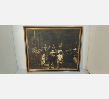 Impression sur toile de chez Repro-tableaux La ronde de nuit de Rembrandt