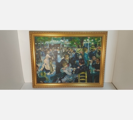 Impression sur toile grand format Muzéo Bal du Moulin de la Galette de Renoir